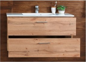 Sconto Umývadlová skrinka s umývadlom BEST dub divoký