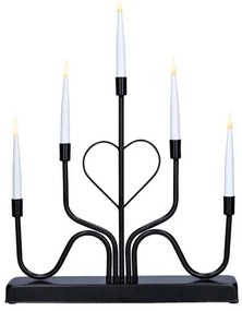 Solight 1V280 - LED vianočný svietnik 5xLED/2xAA teplá biela