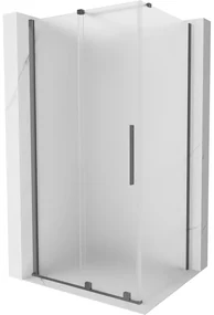 Mexen Velar, sprchový kút s posuvnými dverami 130 x 90 cm, 8mm sklo námraza, brúsený grafit, 871-130-090-31-95