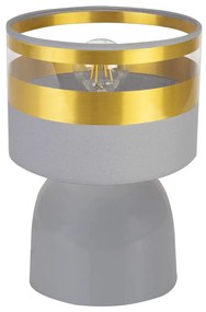 Stolová lampa INTENSE GOLD, 1x textilné tienidlo (výber zo 6 farieb), (výber z 3 farieb konštrukcie)