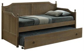 Jednolôžková posteľ s prístelkou 90 cm Byrma (dub antický) (bez matraca). Vlastná spoľahlivá doprava až k Vám domov. 1040123