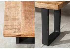 Lavica 38666 170cm Masív drevo Mango prírodná  - Komfort-nábytok
