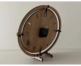 Li-Go 23628/DUB3 - Nástenné hodiny LED/1xAA pr. 32 cm svetlý dub/Kruh