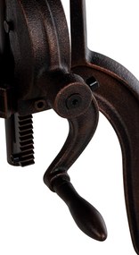 Kovový barový stôl Marcos v industriálnom štýle - v46-66 x Ø50 cm - Bronzová