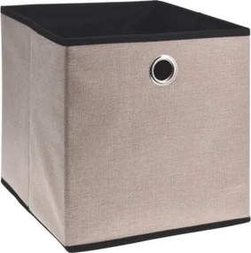 Úložný box 30x30x30 cm, béžový/hnedý%