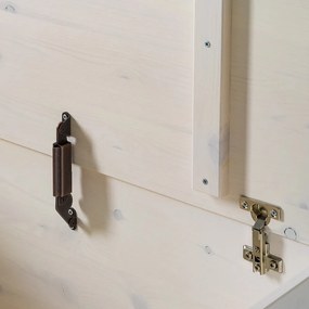 Biela truhlica z borovicového dreva 80x45 cm Anita – Støraa