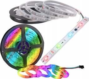 BERGE Digitálny pásik LED - RGB - IP20 - 5m - dúhový efekt