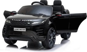 LEAN CARS Elektrické autíčko Range Rover Evoque čierne lakované