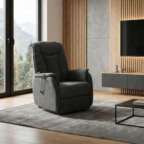 Polohovacie kreslo sivé, elektrické TV-L8963 GREY2
