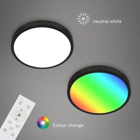 Briloner 3709-015 - LED RGBW Stm. stropné svietidlo LED/22W/230V čierna + DO