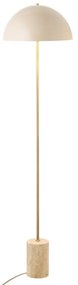Béžová stojacia lampa s kovovým tienidlom (výška 155 cm) Sheffield – House Nordic