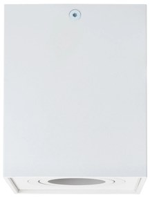 BERGE Podhľadové bodové svietidlo OS101-BP výklopné - štvorec - biela matná + pätica GU10