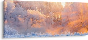 Obraz - Mrazivé svitanie (120x50 cm)