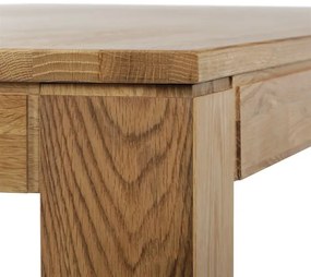 Autronic BONTEC Jedálenský stôl 200x100cm, masív, dub, DS-H200 DUB Farba: Prírodné