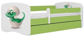 Detská Posteľ. Babydreams+Sz+M Zelená 70x140 Dino