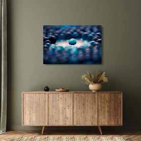 Obraz - Modré guličky (90x60 cm)