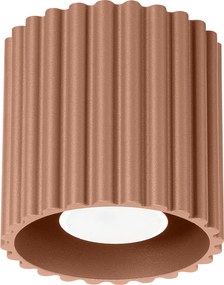 Stropné svietidlo Aura, 1x hnedé hliníkové tienidlo, (10 cm)