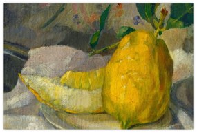 Obraz - French 19th Century, Melon and Lemon, reprodukcia (90x60 cm)