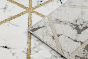 Dywany Łuszczów, Kusový koberec Emerald 1020 black and gold, 140x190, čiernobiela, kancelária