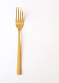 Elegantná sada príborov Prato Gold – 24-dielna zlatá nerezová súprava