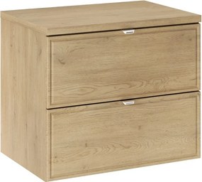 Závesná skrinka pod umývadlo Terra s doskou 60 cm dub cremona