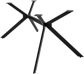 Stolové nohy 323438 Cascada S - 135x73x72 cm, kov, industrial čierna