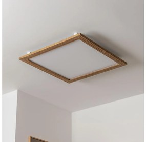 Brilagi - LED Stmievateľné svietidlo SLIMFRAME WOOD LED/58W/230V 64x64 cm + DO BG1544C