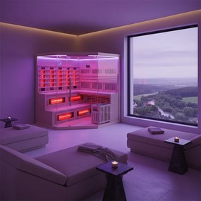 BPS-koupelny Kombinovaná sauna 2v1 HYD-7525 - Infrasauna + fínska sauna 200x200, 5-6 osôb