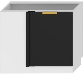 Kuchynská skrinka Denis dnp pl čierna mat/biela