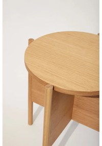 Okrúhly odkladací stolík v dekore duba ø 55 cm Dash – Hübsch