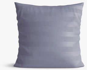 Goldea damašková obliečka na vankúš - tmavo sivé prúžky so saténovým leskom 50 x 70 cm