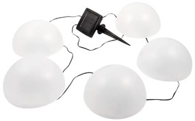 LED RGB Solárne svietidlo HEMI LED/0,1W/1,2V 600 mAh IP44 biela