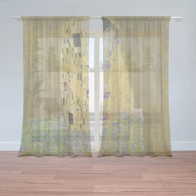 Sablio Záclony Bozk - Gustav Klimt: 2ks 150x250cm