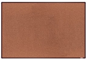 Korková nástenka boardOK v hliníkovom ráme, 1800 x 1200 mm, hnedý rám