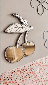 Zrkadlo čerešne do detskej izby – akrylové zrkadlo z dreva 36x30 cm