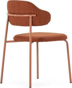 Jedálenská stolička v súprave v terakotovej farbe 4 ks Adriel – Marckeric