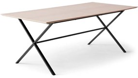 Rozkladací jedálenský stôl s doskou v dubovom dekore v prírodnej farbe 100x210 cm Meza – Hammel Furniture