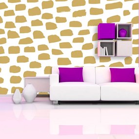 Sablio Tapeta Zlaté ťahy štetcom - 125x75 cm