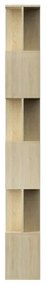 vidaXL Knižnica/deliaca stena, dub sonoma 80x24x192 cm, drevotrieska-