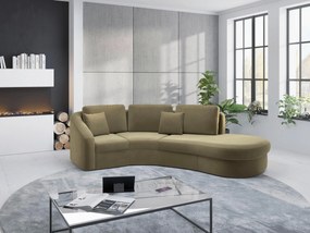 XXXLutz ROHOVÁ SEDAČKA, textil, olivovozelená Sit & More - Sedačky - 000144017404