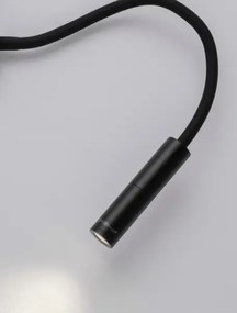 LED čierne svietidlo na stenu Sonica