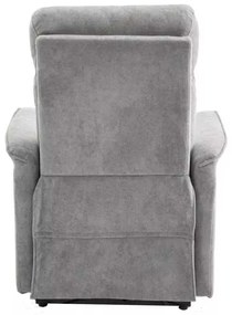 LuxuryForm DESIGN TV kreslo PEGAS s elektrickým polohovaním, masážou a výklopom - světle šedé