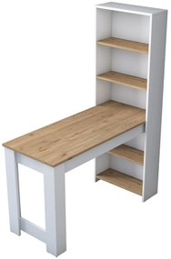 Kozmetický stolík Milano White and Walnut