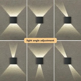 Brilagi - LED vonkajšie nástenné svietidlo DOUBLERAY LED/4W/230V čierne IP65