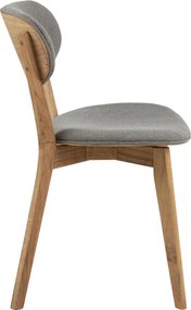 Dizajnová stolička Aidyn sivá - prírodná - II. Trieda - RP