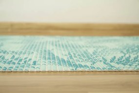 Kúpelňová penová Softy-tex 849 Palmové listy zelená / mätová