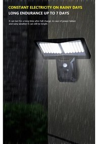 Immax 08482L-LED Solárne nástenné svietidlo so senzorom LED/2,6W/5,5V IP65 čierna