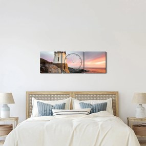 Obraz - Maják Castle Hill (s hodinami) (90x30 cm)