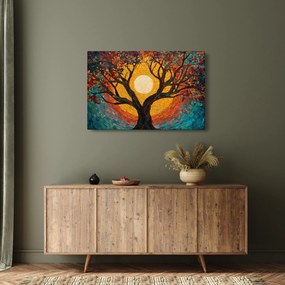 Obraz - Slnko v korune stromu života (90x60 cm)