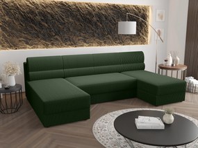 Rohová sedacia súprava U Radiant U1 (zelená). Akcia -20%. Vlastná spoľahlivá doprava až k Vám domov. 1057513